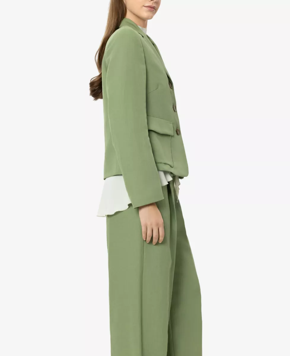 Luisa Cerano Blazer aus Leinen-Mix - moss green 3 Luisa Cerano Luisa Cerano Blazer aus Leinen-Mix - moss green