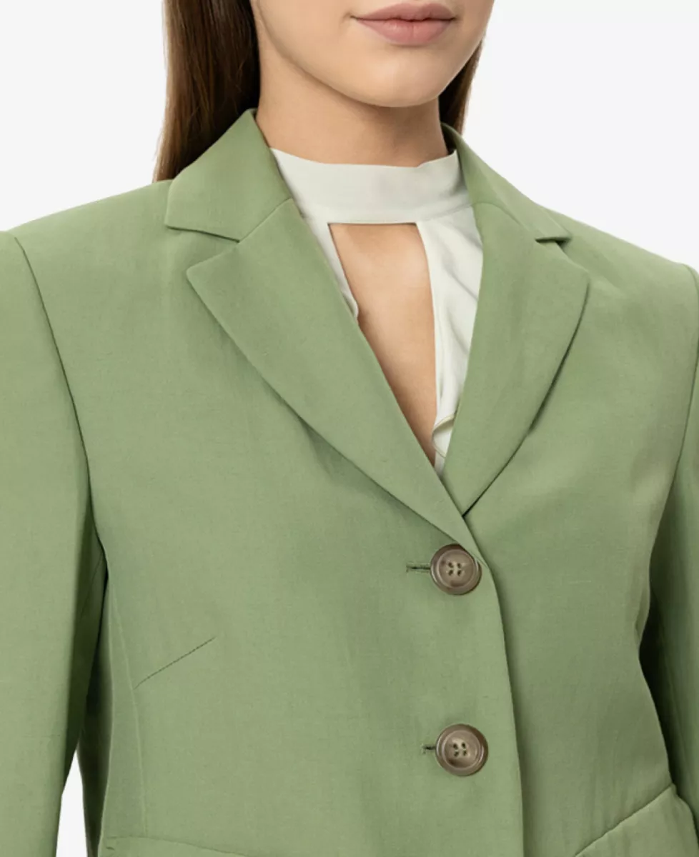 Luisa Cerano Blazer aus Leinen-Mix - moss green 4 Luisa Cerano Luisa Cerano Blazer aus Leinen-Mix - moss green