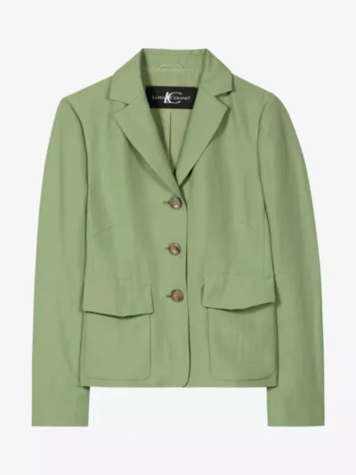 Luisa Cerano Luisa Cerano Blazer aus Leinen-Mix - moss green