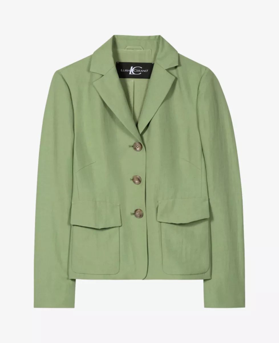 Luisa Cerano Blazer aus Leinen-Mix - moss green 1 Luisa Cerano Luisa Cerano Blazer aus Leinen-Mix - moss green