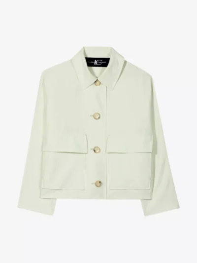 Luisa Cerano Luisa Cerano Hemdjacke aus Leinen-Mix - pistachio