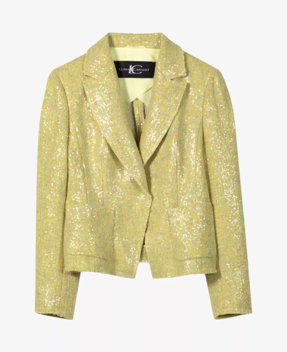 Luisa Cerano Tweed-Blazerjacke - the sequins glam tweed 1 Luisa Cerano Luisa Cerano Tweed-Blazerjacke - the sequins glam tweed