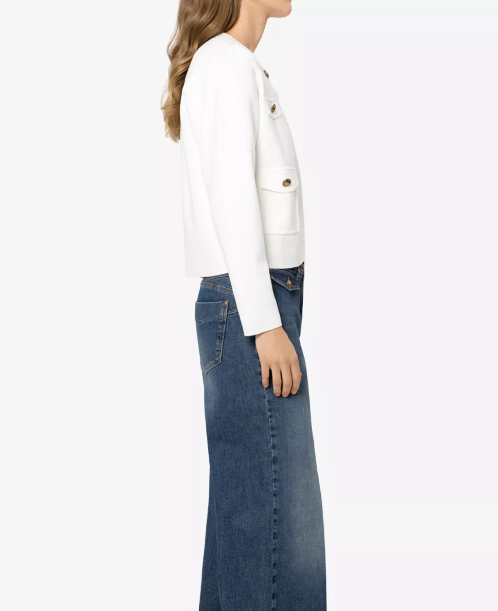 Luisa Cerano Feinstrick-Blouson - off-white 4 Luisa Cerano Luisa Cerano Feinstrick-Blouson - off-white