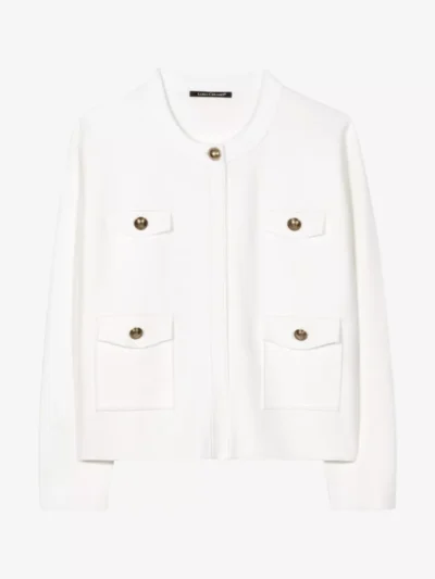 Luisa Cerano Luisa Cerano Feinstrick-Blouson - off-white