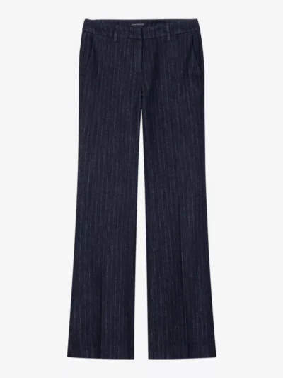 Luisa Cerano Luisa Cerano Pinstripe-Bootleg-Denim - denim pin stripe