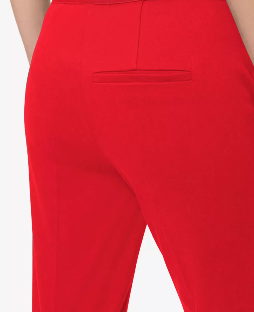 Luisa Cerano Gabardine-Slimtailored-Pants - cherry red 3 Luisa Cerano Luisa Cerano Gabardine-Slimtailored-Pants - cherry red
