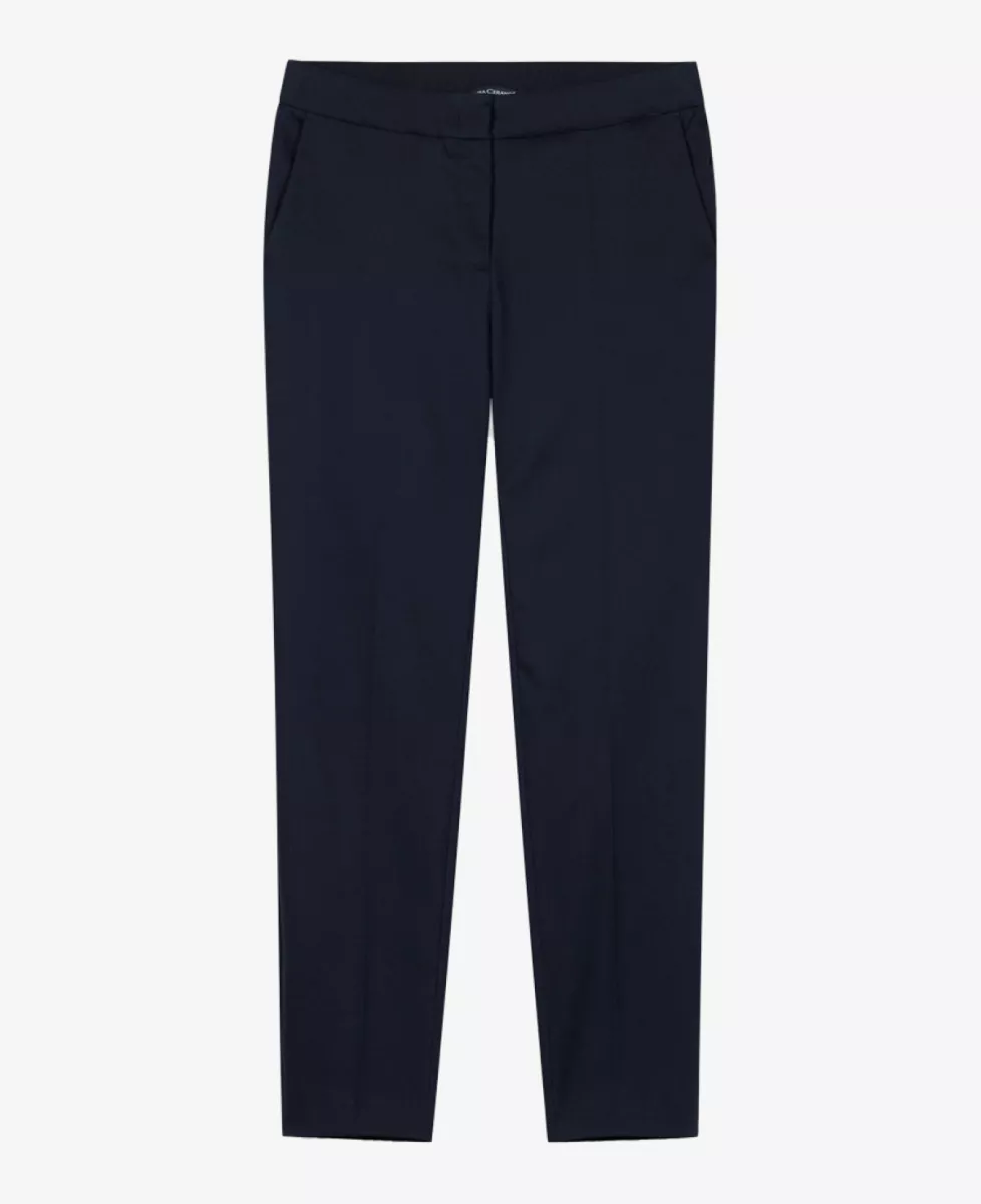 Luisa Cerano Gabardine-Slimtailored-Pants - navy 1 Luisa Cerano Luisa Cerano Gabardine-Slimtailored-Pants - navy