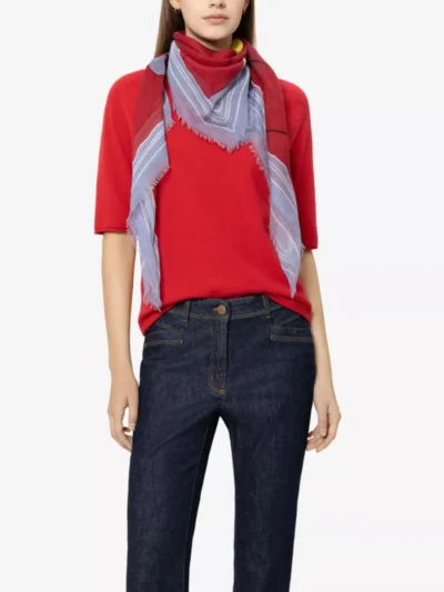Luisa Cerano Luisa Cerano Baumwolltuch mit Flower-Print - red flower print