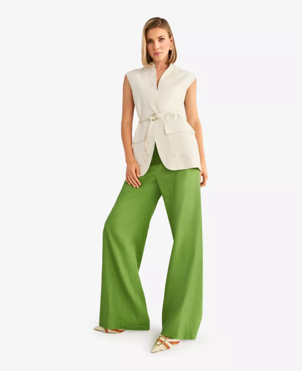 Marc Cain Collections Weste - bright ecru 2 Marc Cain Collections Marc Cain Collections Weste - bright ecru