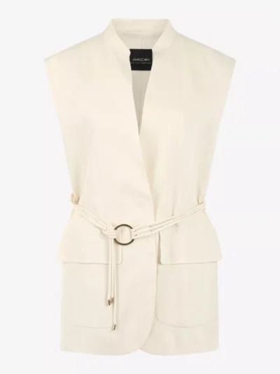 Marc Cain Collections Marc Cain Collections Weste - bright ecru