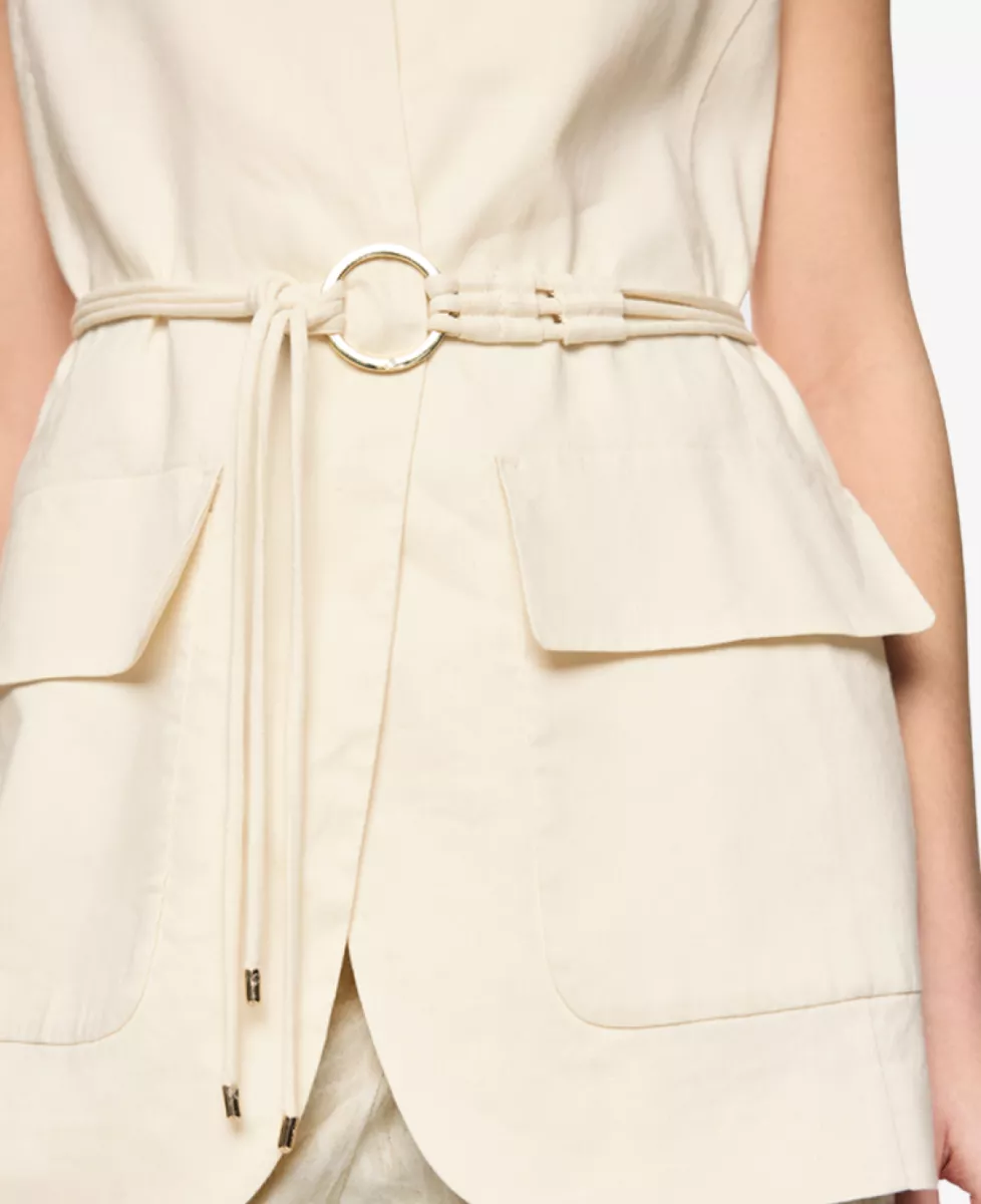 Marc Cain Collections Weste - bright ecru 6 Marc Cain Collections Marc Cain Collections Weste - bright ecru