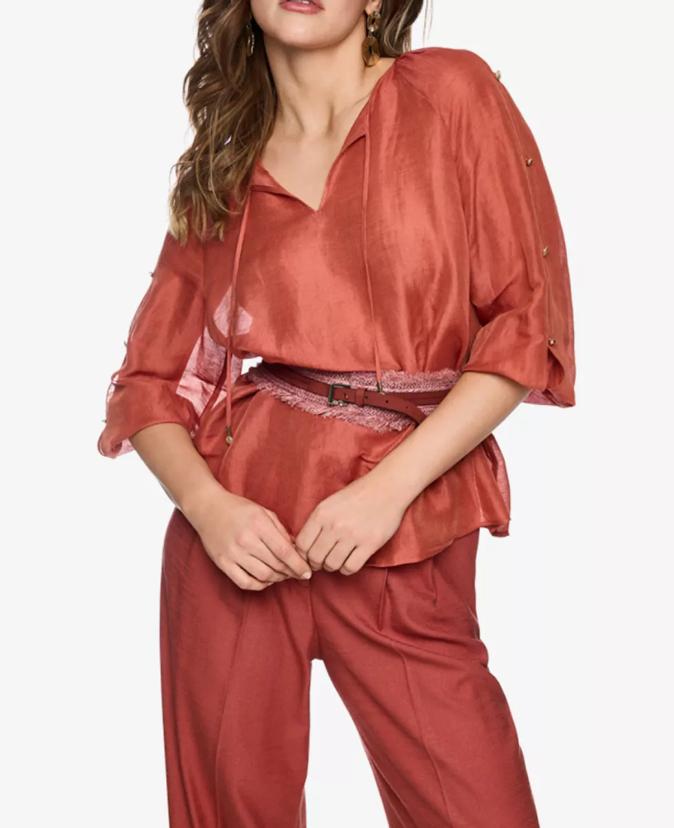 Marc Cain Collections Bluse - etruscan red 4 Marc Cain Collections Marc Cain Collections Bluse - etruscan red