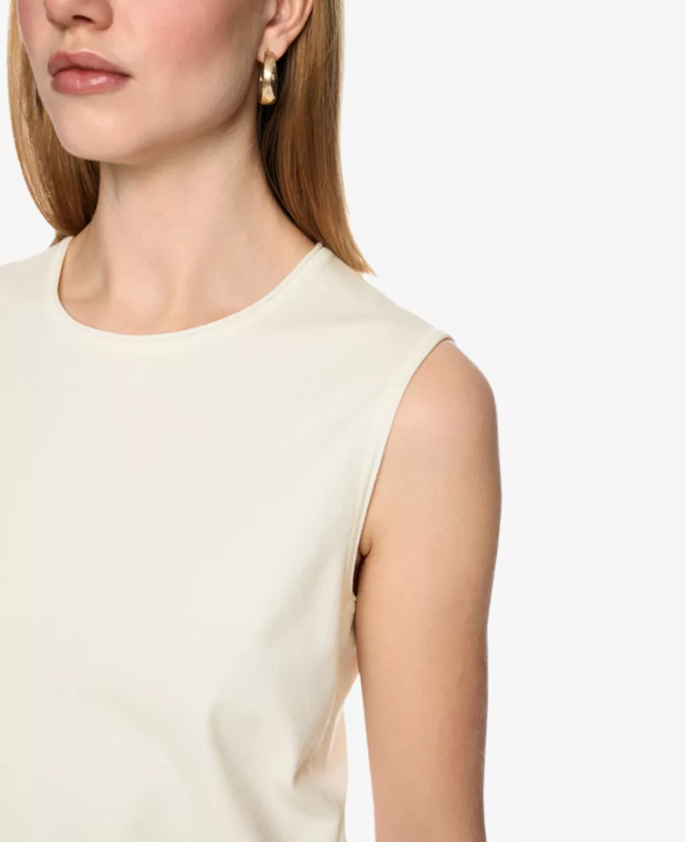 Marc Cain Collections topje - bright ecru 5 Marc Cain Collections Marc Cain Collections topje - bright ecru