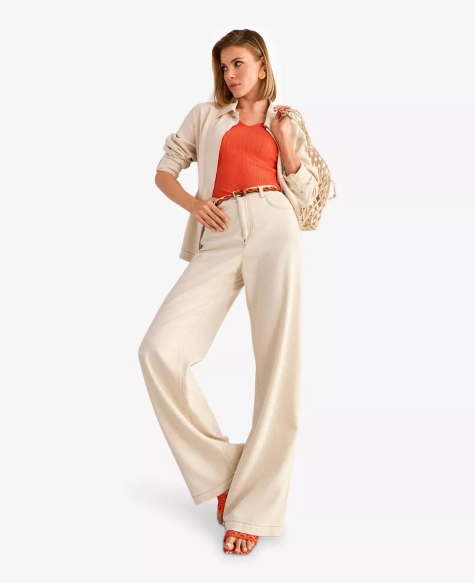 Marc Cain Collections Jeans WARRI - bright ecru 2 Marc Cain Collections Marc Cain Collections Jeans WARRI - bright ecru