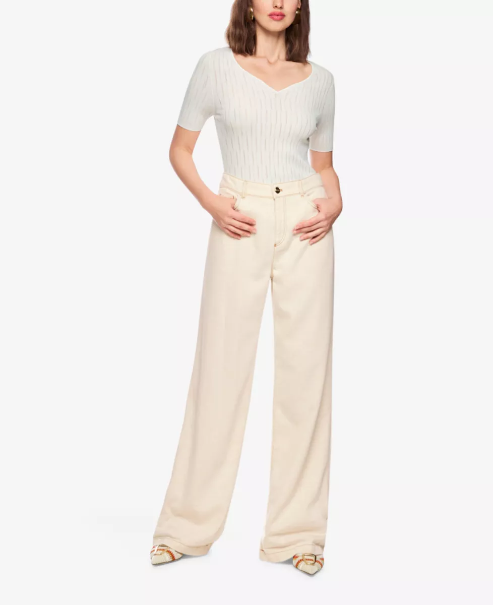 Marc Cain Collections Jeans WARRI - bright ecru 3 Marc Cain Collections Marc Cain Collections Jeans WARRI - bright ecru