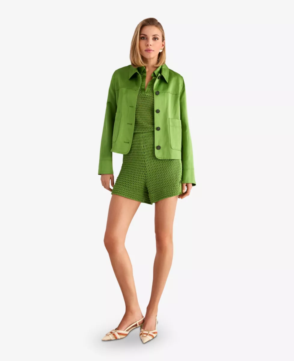 Marc Cain Collections Shorts WASHINGTON - garden green 2 Marc Cain Collections Marc Cain Collections Shorts WASHINGTON - garden green
