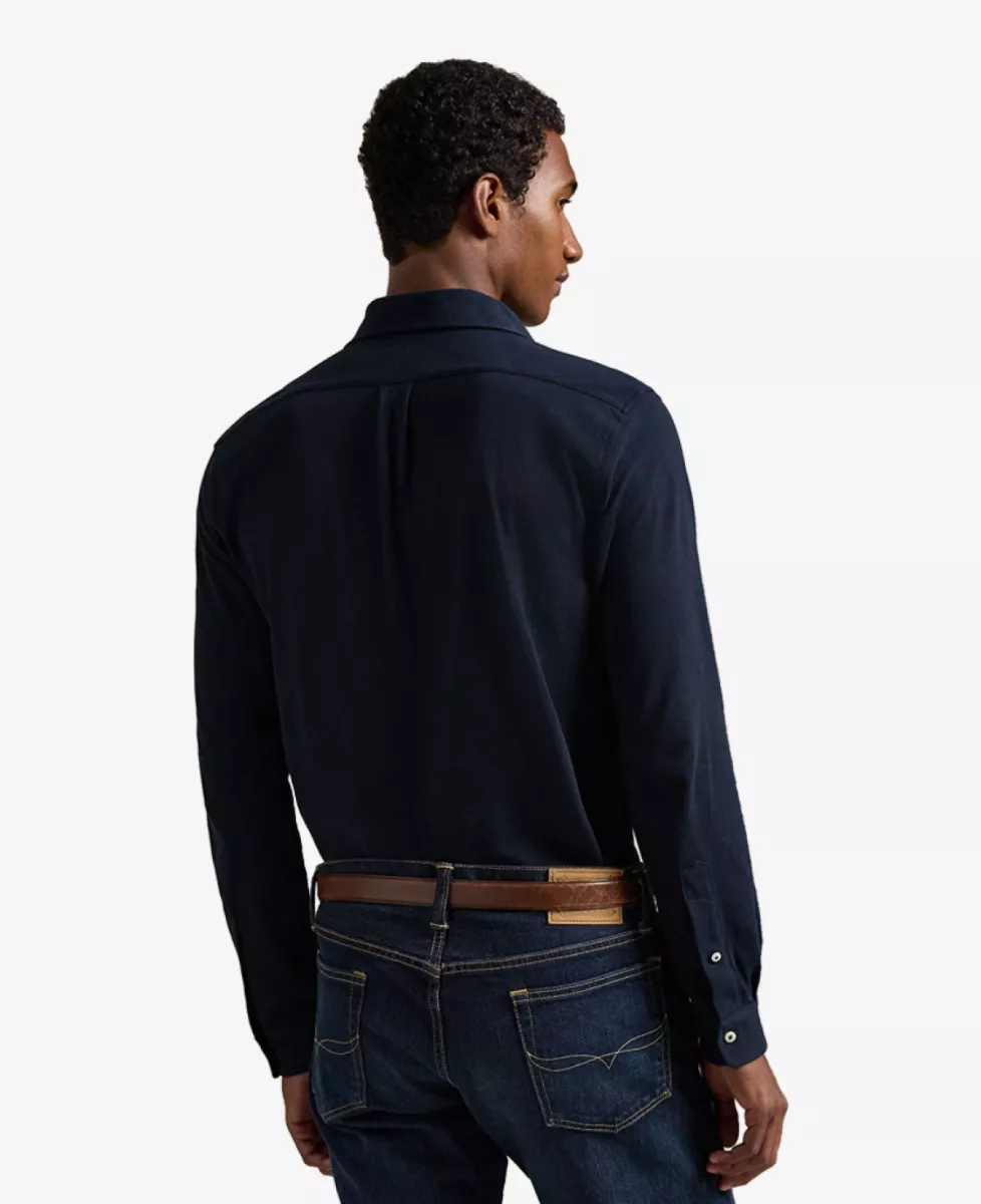 Ralph Lauren Shirt Pique Jersey - Navy 5 Ralph Lauren Ralph Lauren Shirt Pique Jersey - Navy