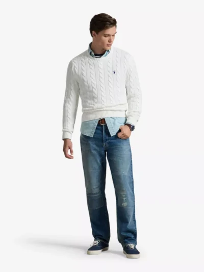 Ralph Lauren Ralph Lauren Kabeltrui - Wit