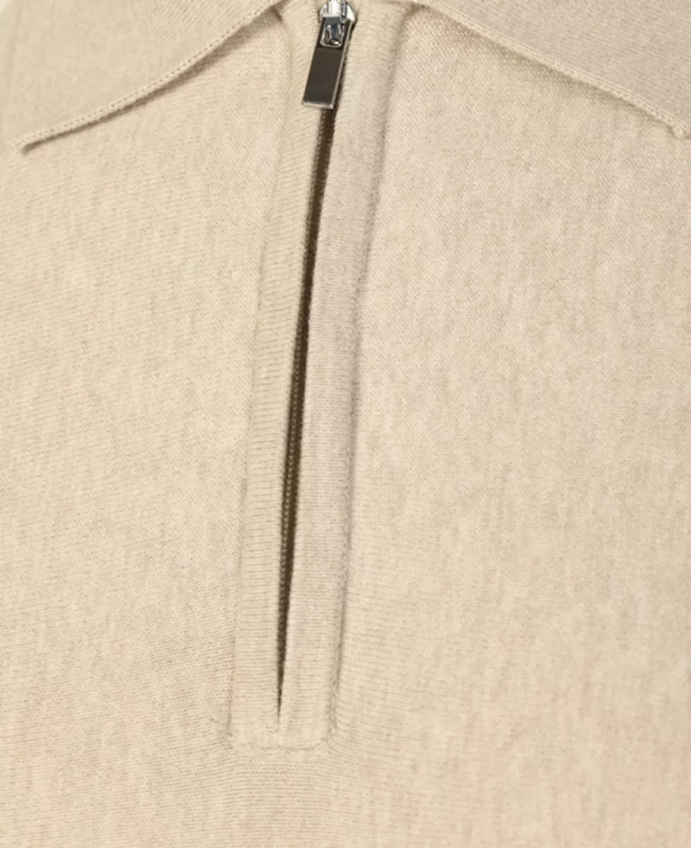 Seven Dials Polo Gebreid - Beige 3 Seven Dials Seven Dials Polo Gebreid - Beige