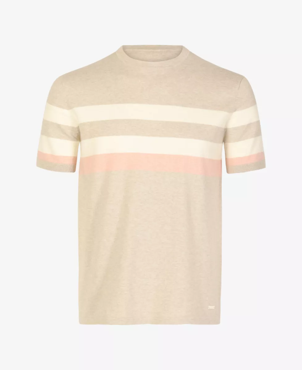 Seven Dials T-shirt gebreid - Beige 1 Seven Dials Seven Dials T-shirt gebreid - Beige
