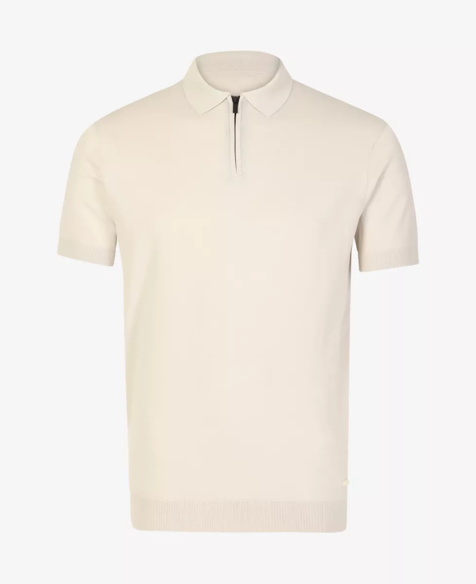 Seven Dials Polo Gebreid - Ecru 1 Seven Dials Seven Dials Polo Gebreid - Ecru