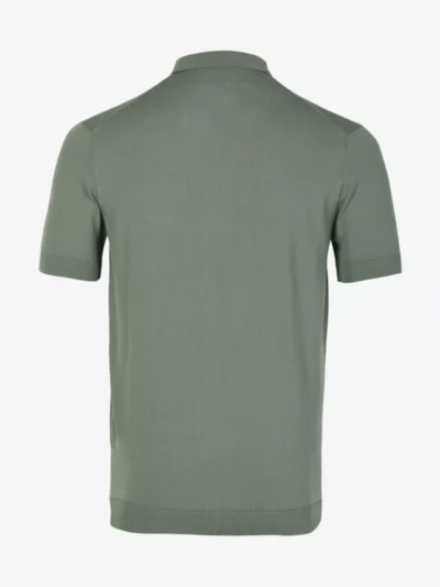 Seven Dials Seven Dials Polo Gebreid - Middelgroen