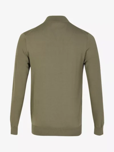 Seven Dials Seven Dials Trui Halfzip - Olive Washed
