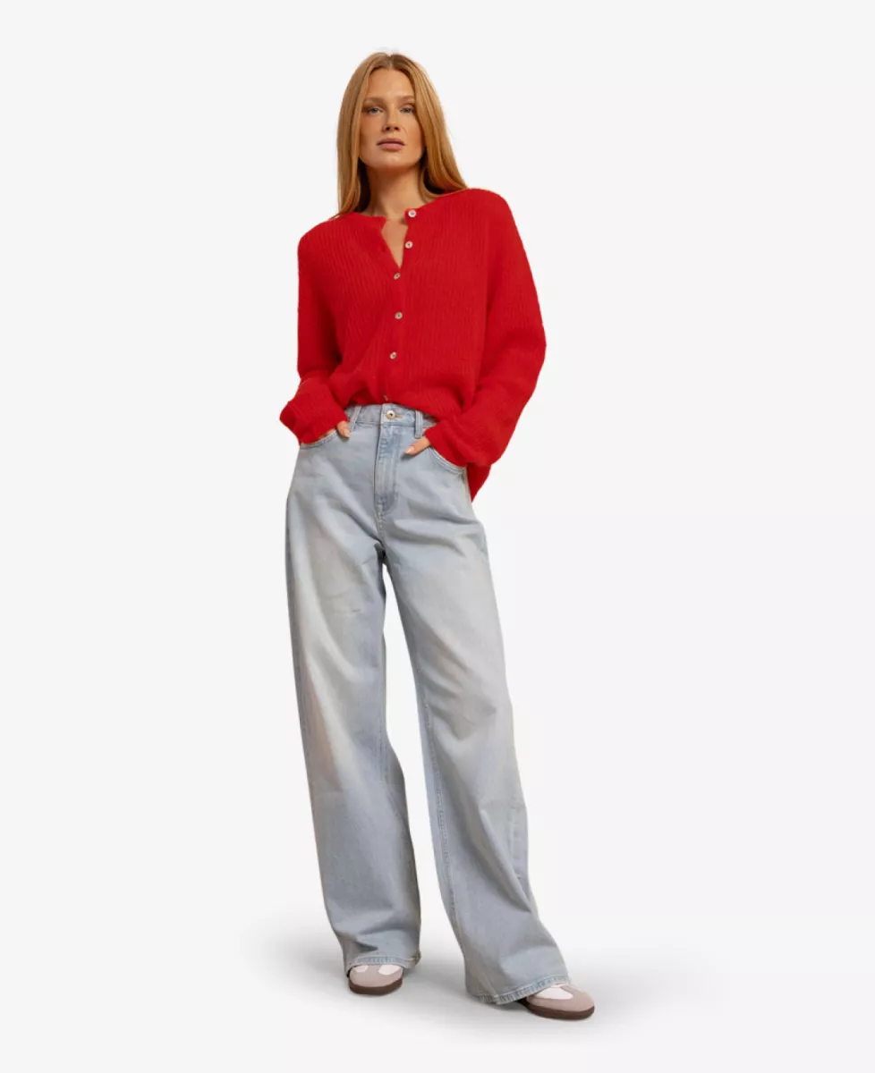 Studio Anneloes Vest - 2800 coral red 2 Studio Anneloes Studio Anneloes Vest - 2800 coral red