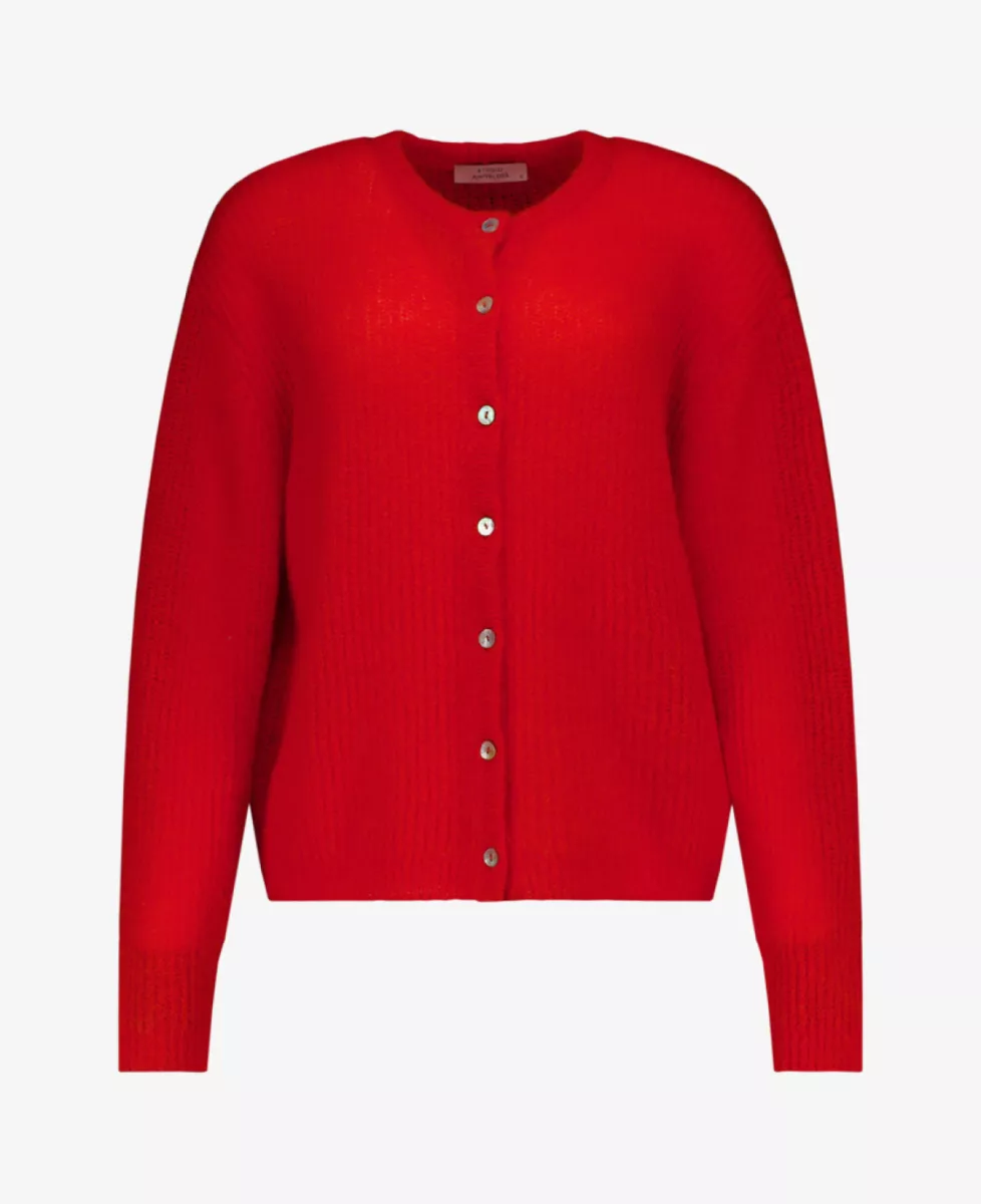 Studio Anneloes Vest - 2800 coral red 1 Studio Anneloes Studio Anneloes Vest - 2800 coral red