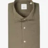Xacus Xacus Linnen shirt short fit - Bruin