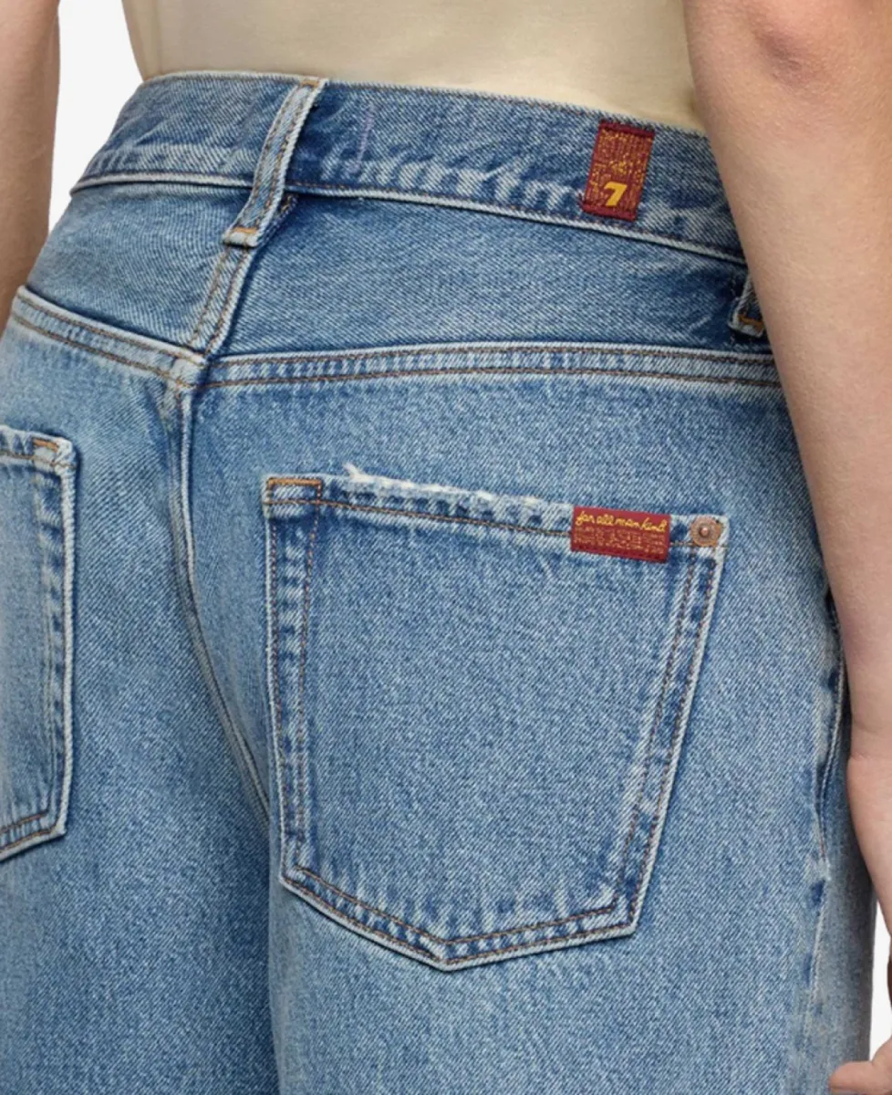 7 For All Mankind Bermuda - Denimblauw 4 7 For All Mankind 7 For All Mankind Bermuda - Denimblauw
