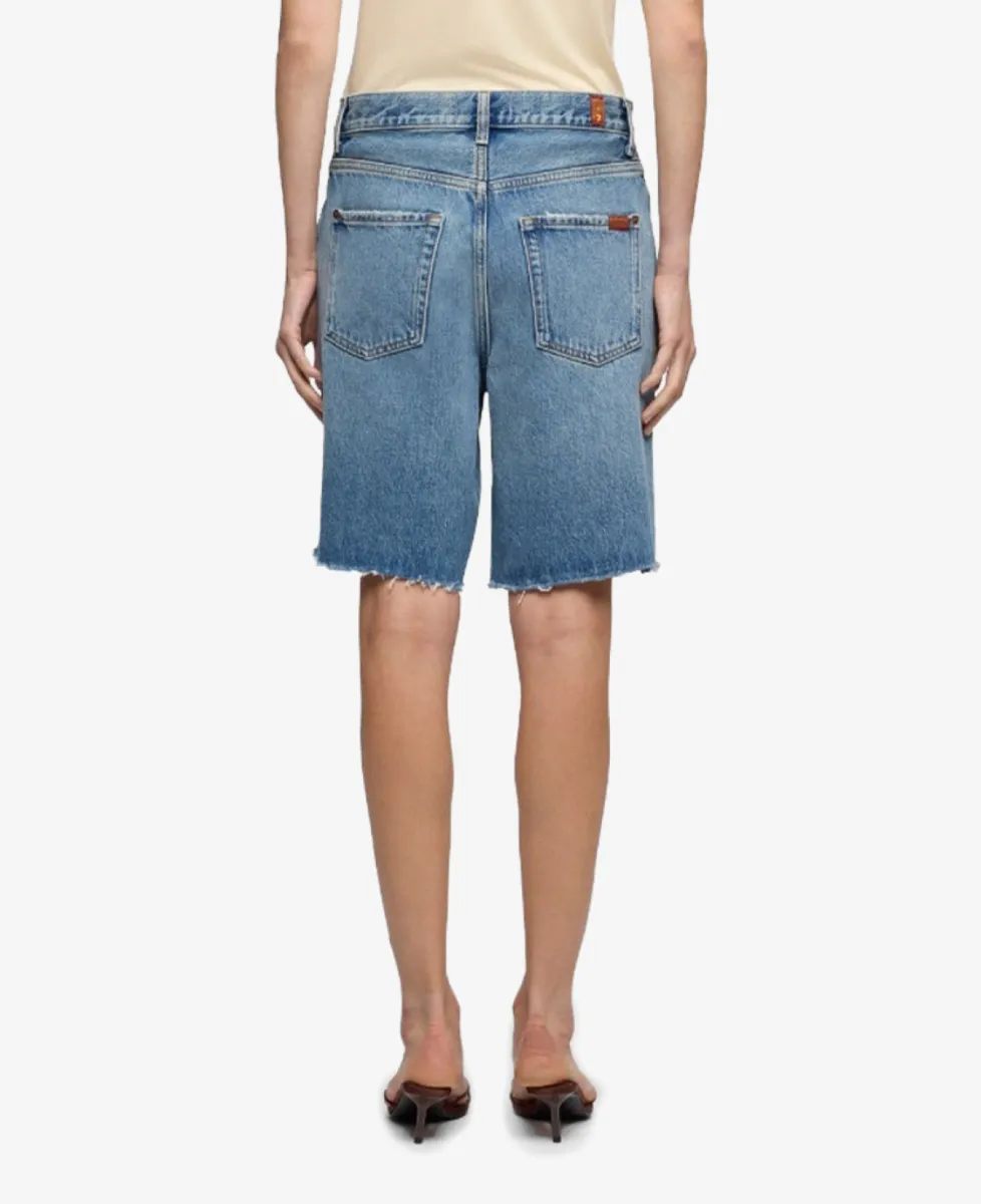 7 For All Mankind Bermuda - Denimblauw 5 7 For All Mankind 7 For All Mankind Bermuda - Denimblauw