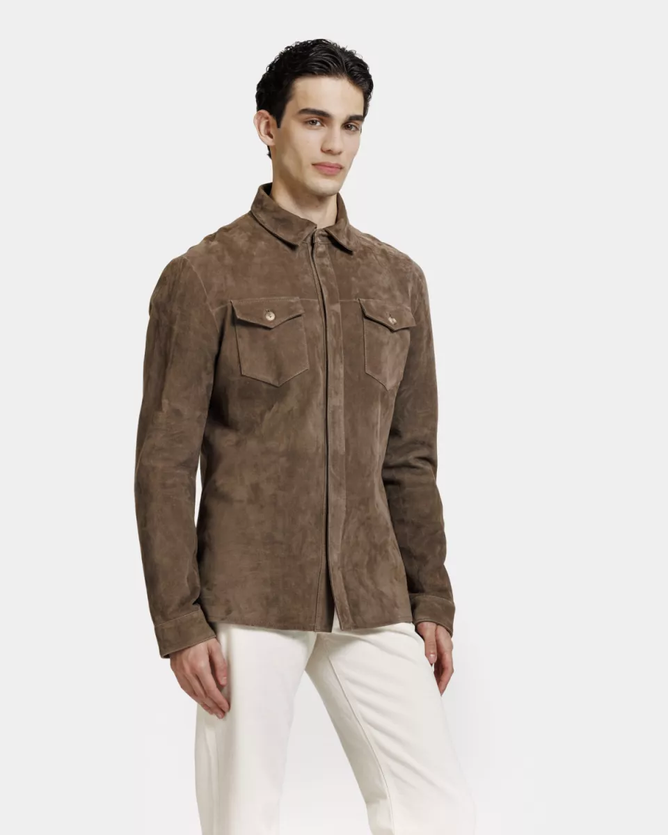 Alter Ego Overshirt - Taupe 1 Alter Ego Alter Ego Overshirt - Taupe