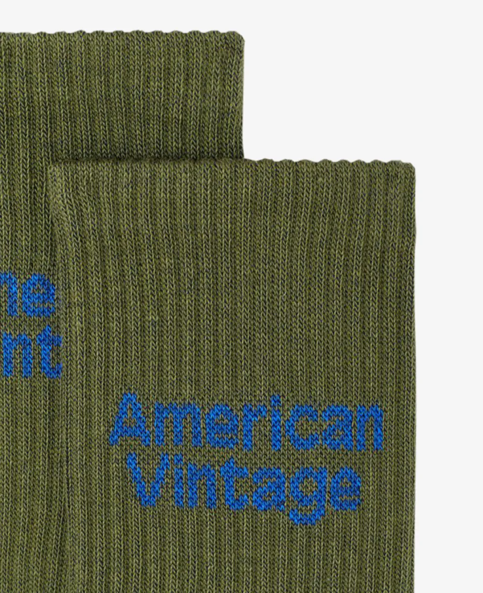 American Vintage CHAUSSETTES - KAKI 2 American Vintage American Vintage Sokken - Kaki