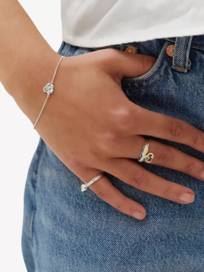 Anna + Nina Anna + Nina Ring - Zilver