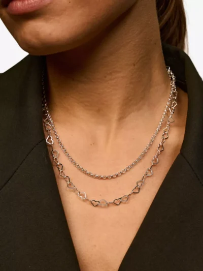 Anna + Nina Anna + Nina Ketting - Zilver