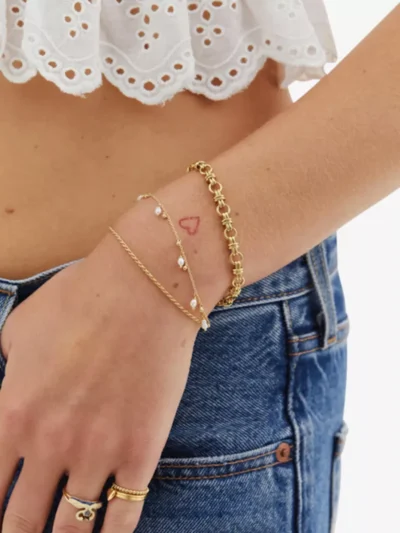 Anna + Nina Anna + Nina Armband - Goud