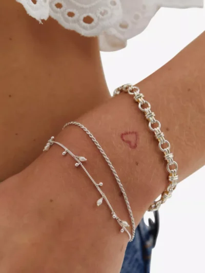 Anna + Nina Anna + Nina Armband - Zilver