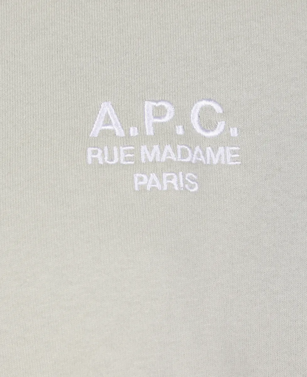 A.P.C. T-shirt Standard Rue Madame - Lichtgroen 3 A.P.C. A.P.C. T-shirt Standard Rue Madame - Lichtgroen