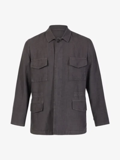 Boglioli Boglioli Overshirt/ fieldjacket - Donkerbruin