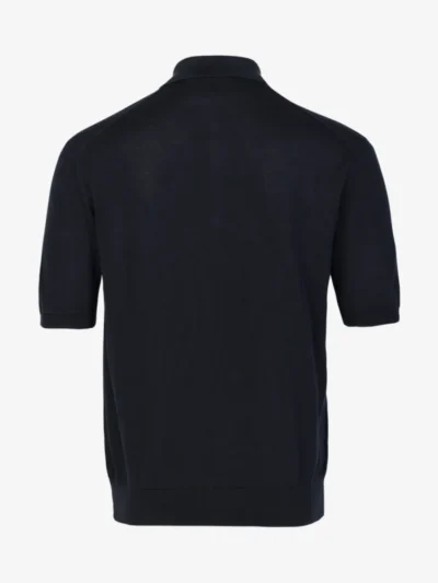 Doriani Cashmere Doriani Cashmere Polo km half zip - Donkerblauw