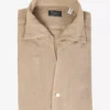 Finamore Finamore Linnen shirt garment dyed - Bruin