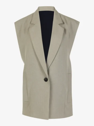 IRO IRO Gilet - OLIVE GREEN