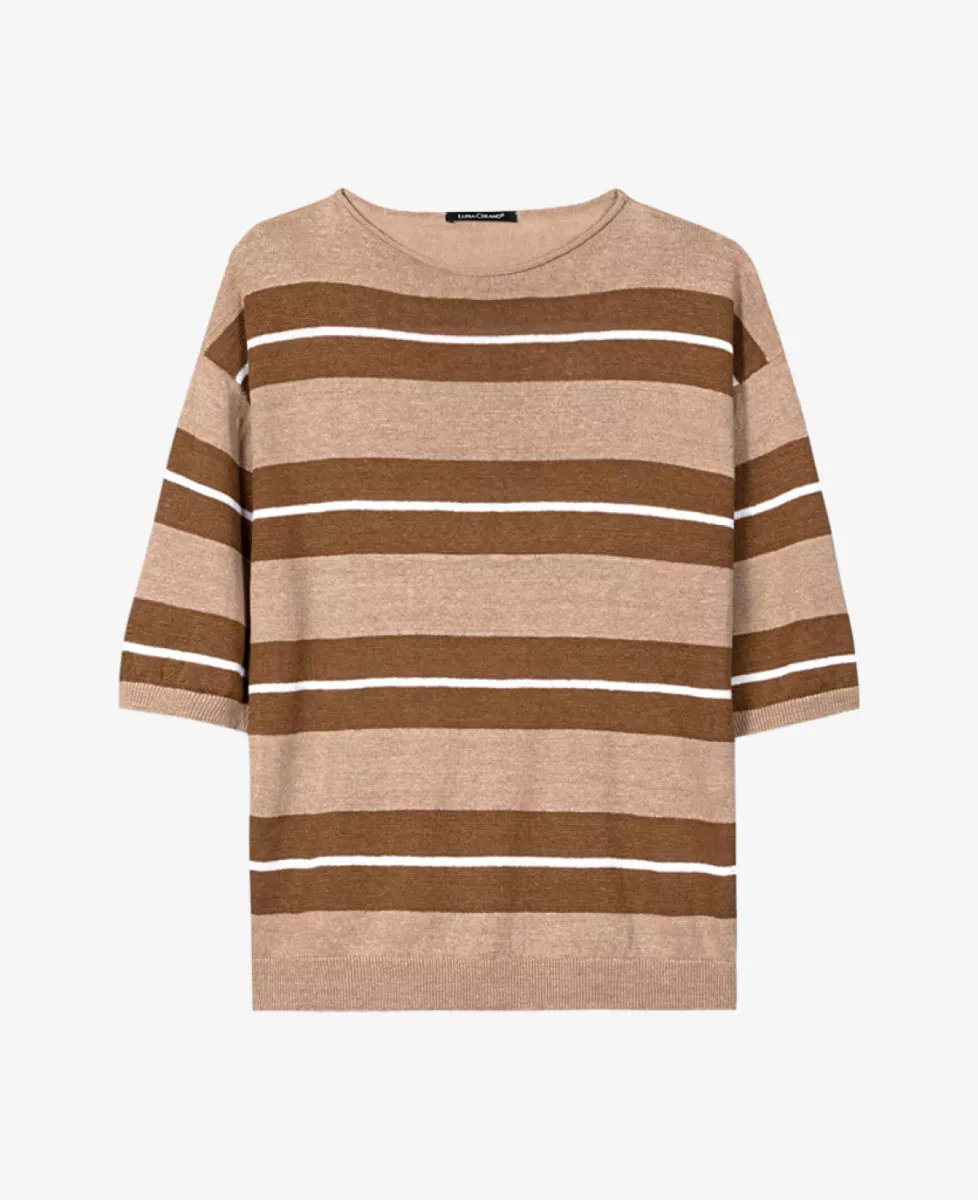 Luisa Cerano Pullover Kurzarm - dark terracotta 1 Luisa Cerano Luisa Cerano Pullover Kurzarm - dark terracotta