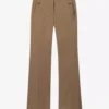 Luisa Cerano Luisa Cerano Gabardine-Flared-Pants - tobacco