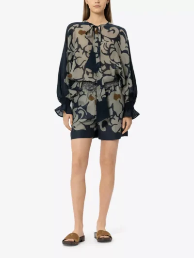 Luisa Cerano Luisa Cerano Hose - the ethnic flower navy