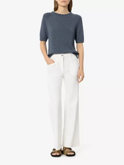 Luisa Cerano Luisa Cerano Authentic-Flared-Denim - white