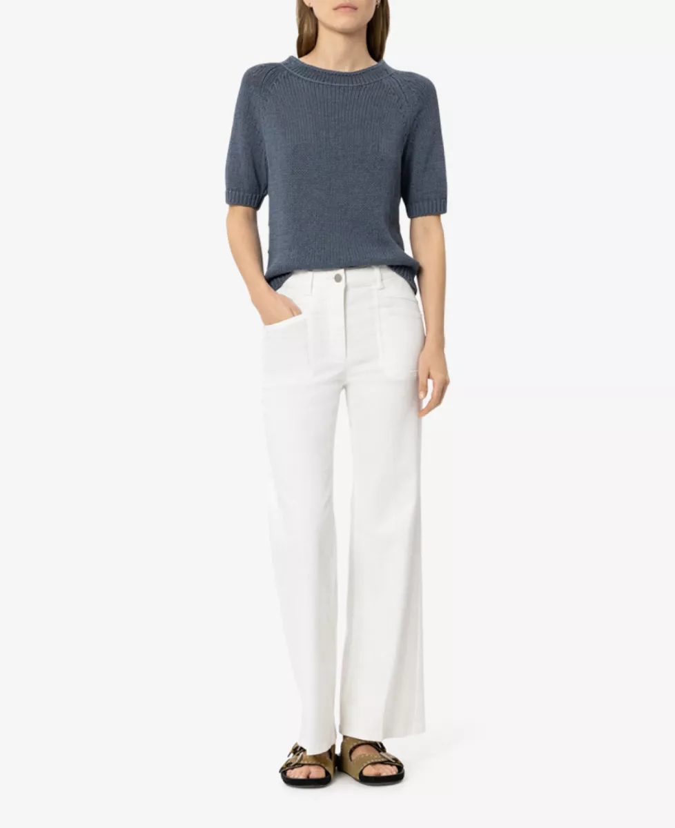 Luisa Cerano Authentic-Flared-Denim - white 2 Luisa Cerano Luisa Cerano Authentic-Flared-Denim - white