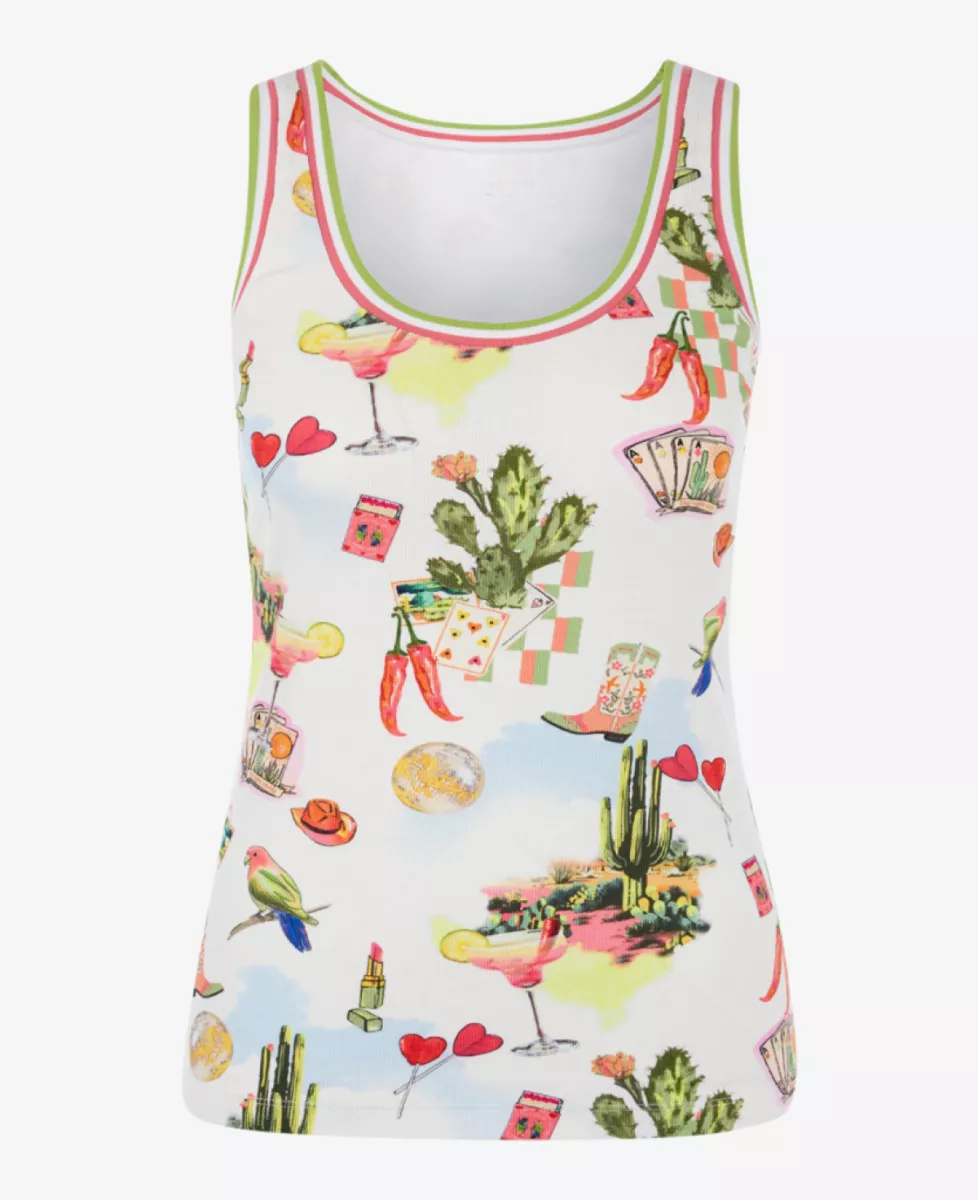 Marc Cain Sports topje - white 1 Marc Cain Sports Marc Cain Sports topje - white