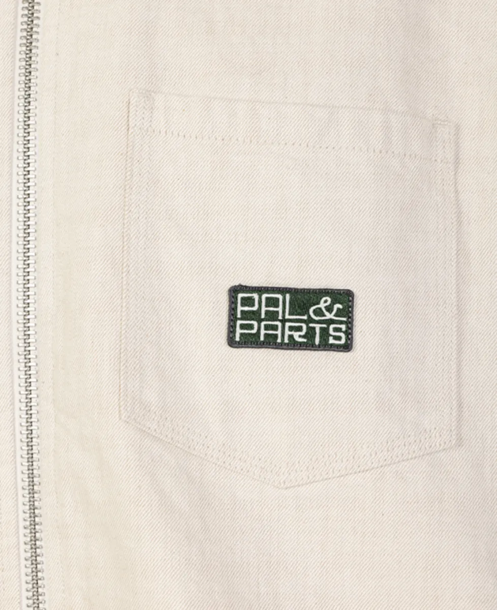 PAL Sporting Goods The Garage Goods Cotton Canvas Polo - Ecru 3 PAL Sporting Goods PAL Sporting Goods The Garage Goods Cotton Canvas Polo - Ecru
